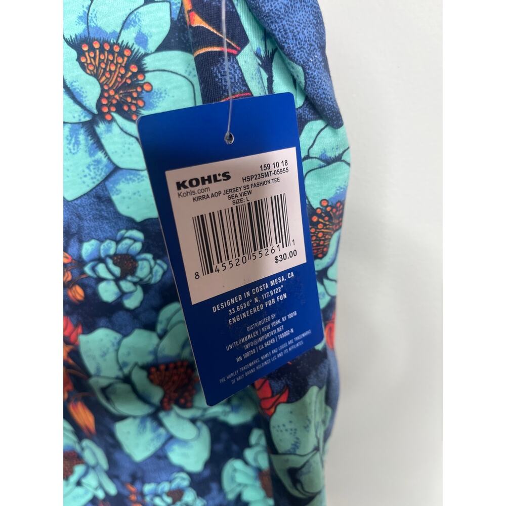 Hurley floral Mens Tshirt size Large - Picture 3 of 4